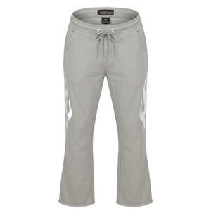 COPPER RIVET Mens Flame Sweatpants Sage Green Flare Raw Hem Streetwear 3XL NWT